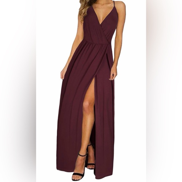 Chic Plum Maxi Dress - Picture 9 of 9